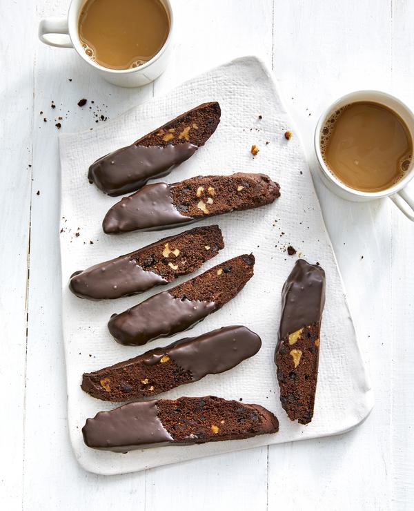Chocolate Biscotti with Black Figs & Walnuts from Chocolate for Beginners